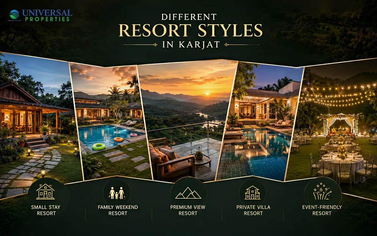 Different Resort Styles in Karjat