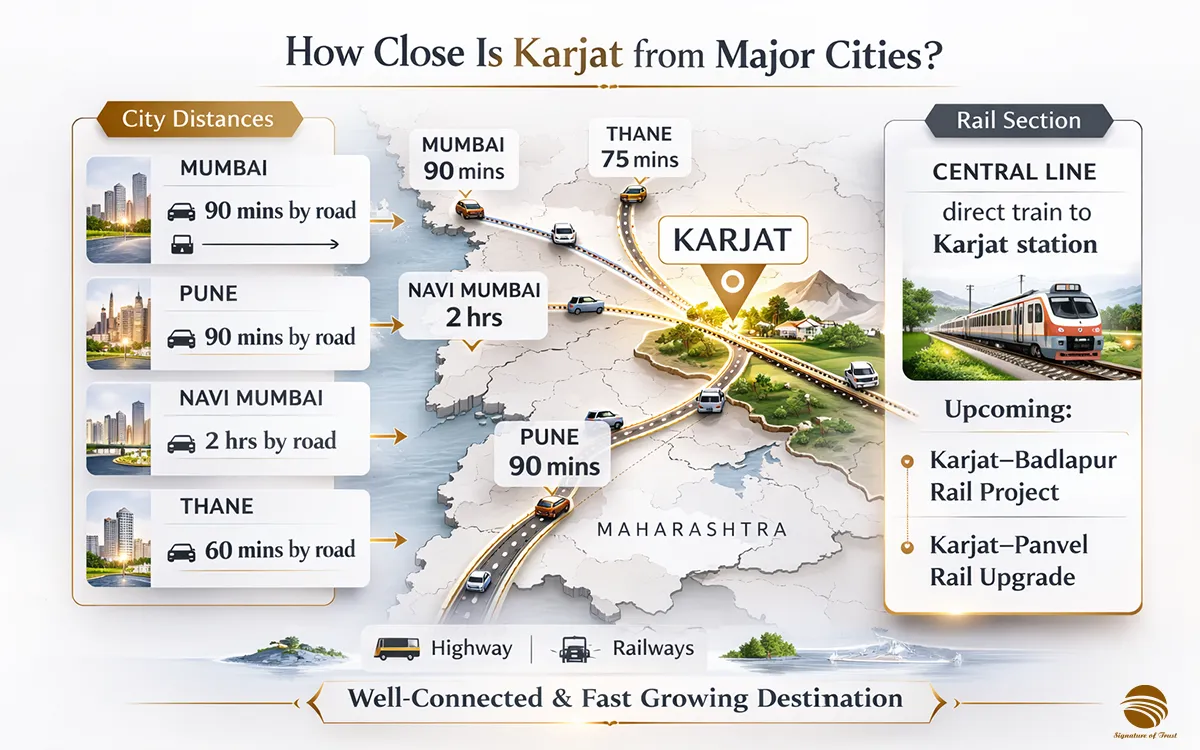 How close are you from the major cities