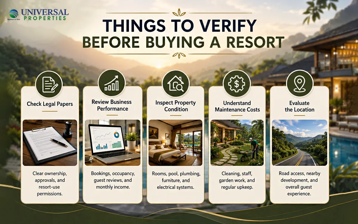 Things to Verify Before Buying a Resort